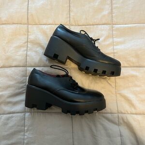 Vintage platform Oxford shoes